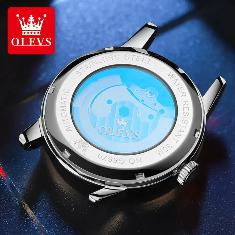 Olevs Men's Watch 6670 - Image 6