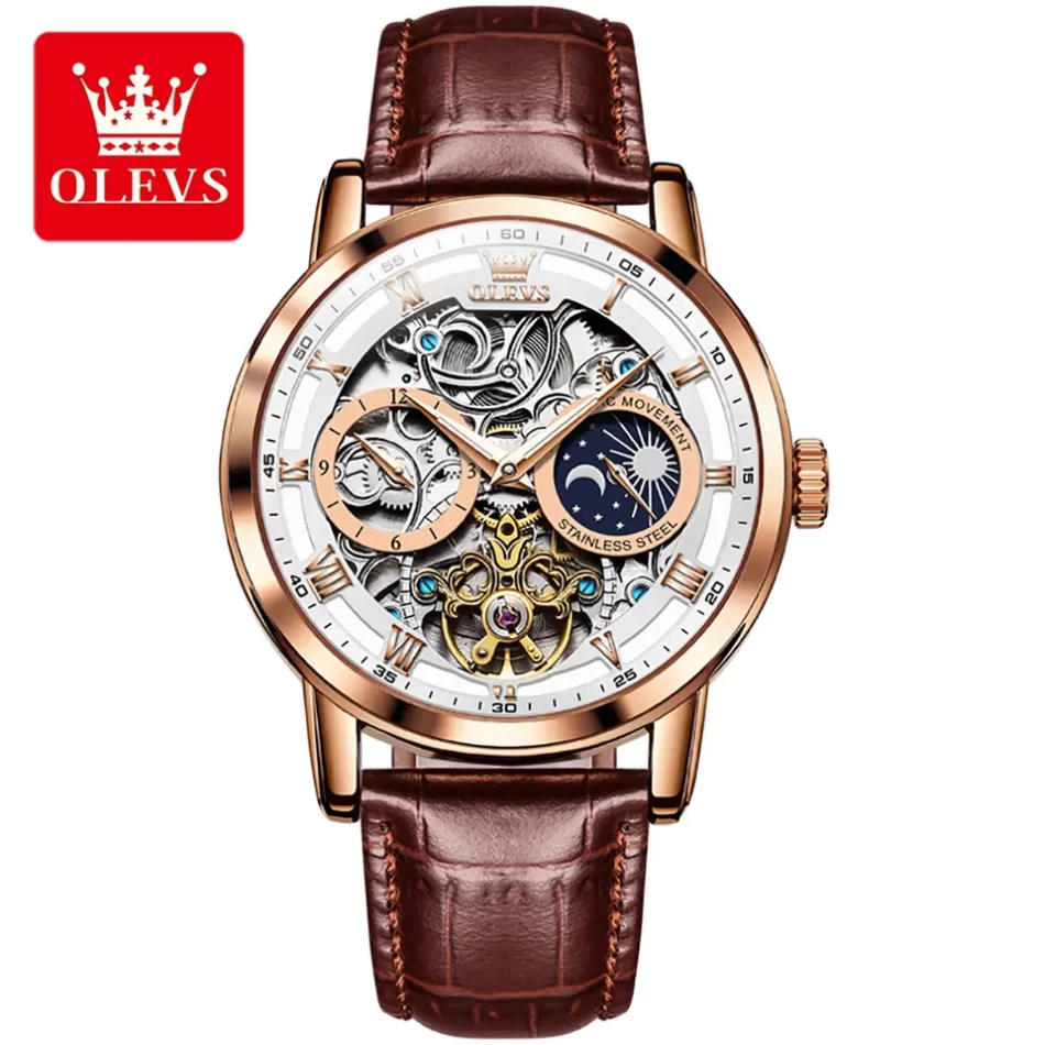 Olevs Men's Watch 6670 - Image 8