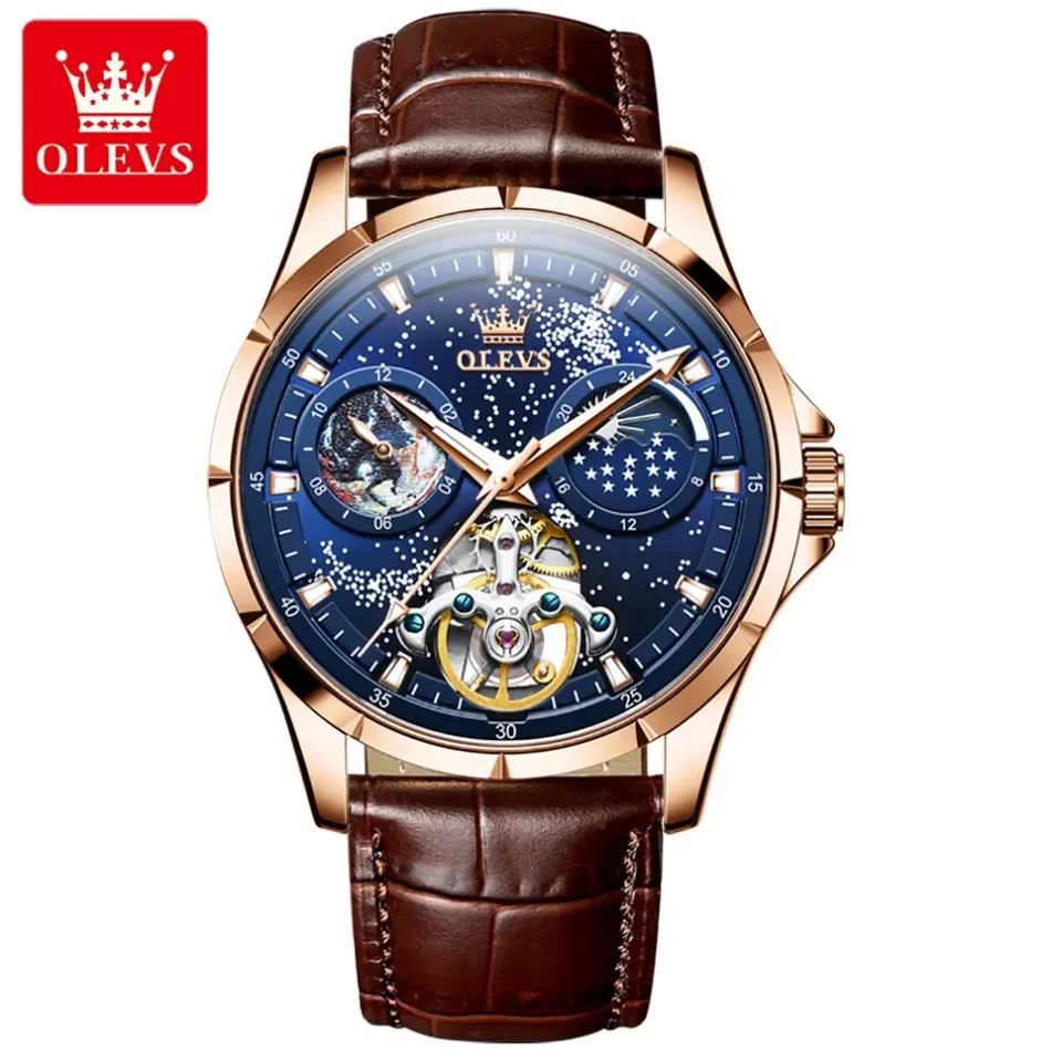 Olevs Men's Watch 6671 - Image 9