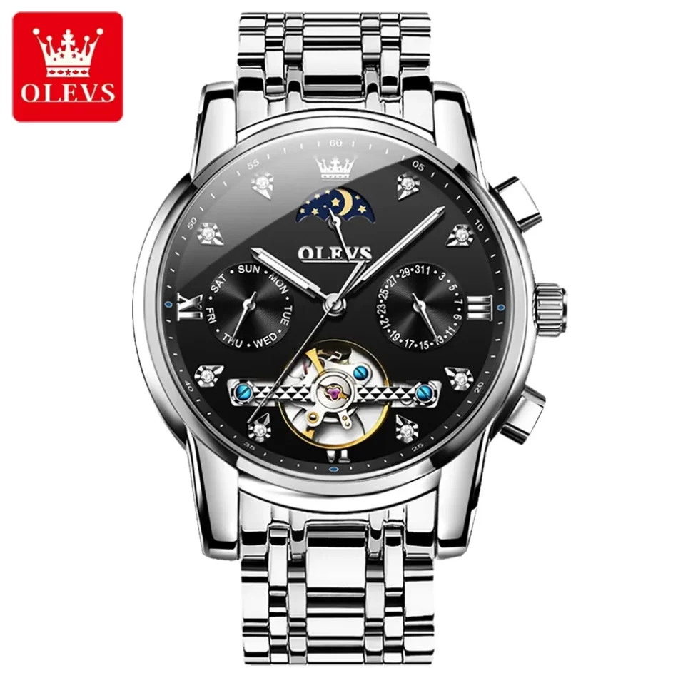 Olevs Men's Watch 6678 - Image 11