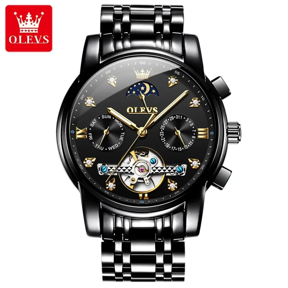 Olevs Men's Watch 6678 - Image 8