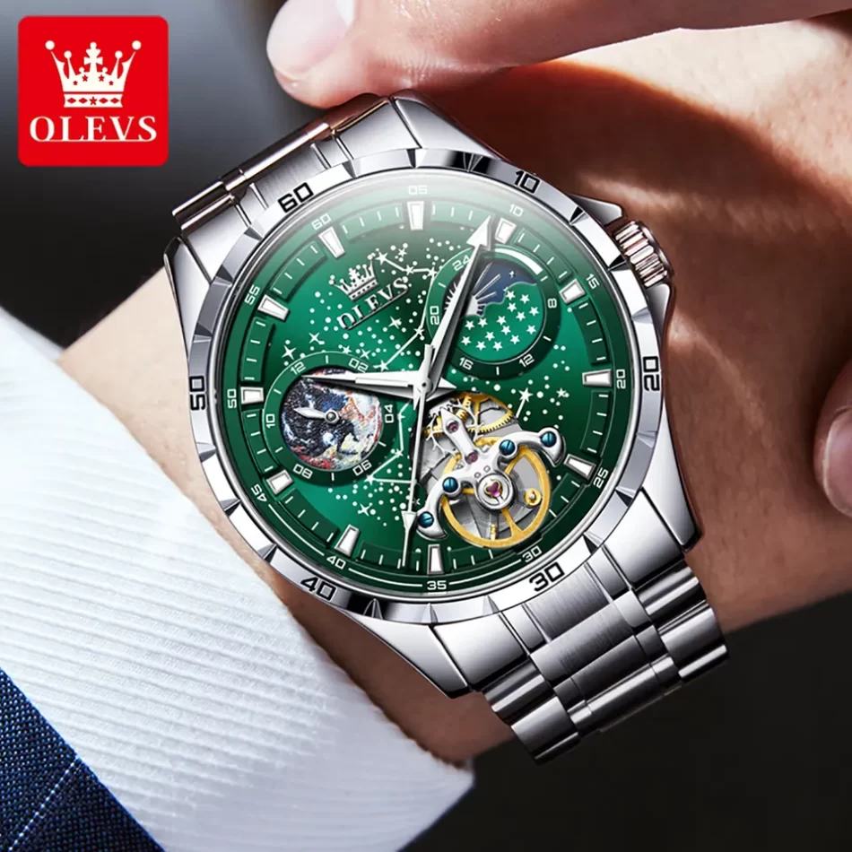 Olevs Men's Watch 6689 - Image 3