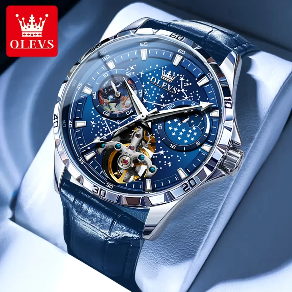 Olevs Men's Watch 6689 - Image 4