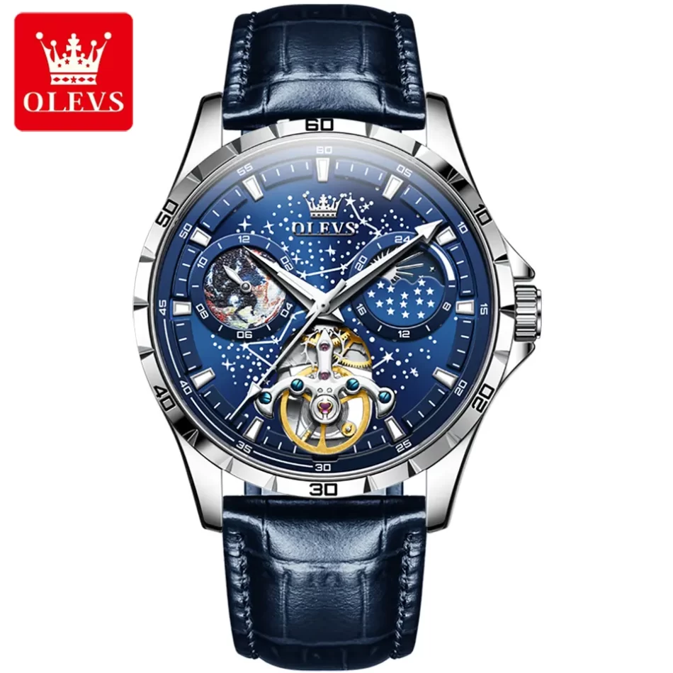 Olevs Men's Watch 6689 - Image 8