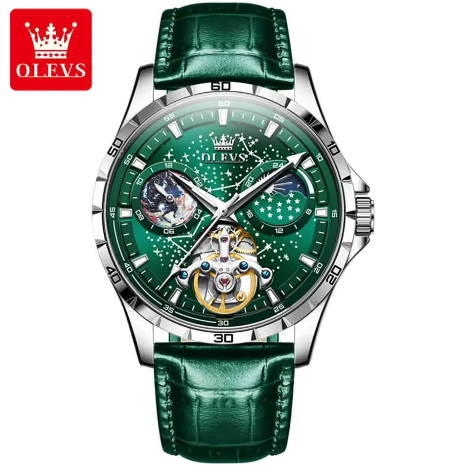 Olevs Men's Watch 6689 - Image 9