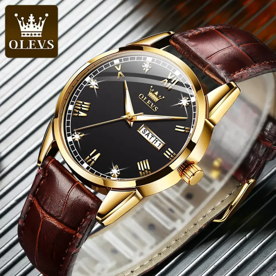 Olevs Men's Watch 6896 - Image 3