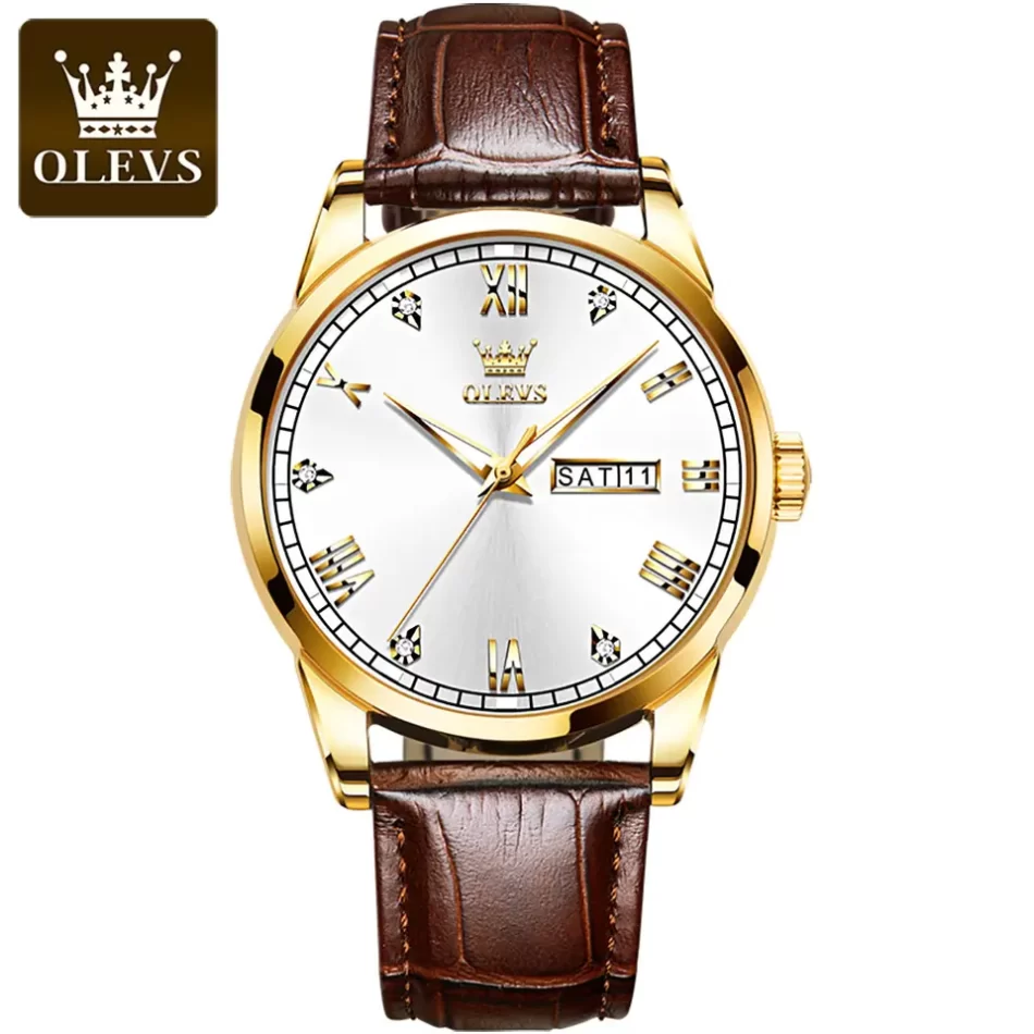 Olevs Men's Watch 6896 - Image 9