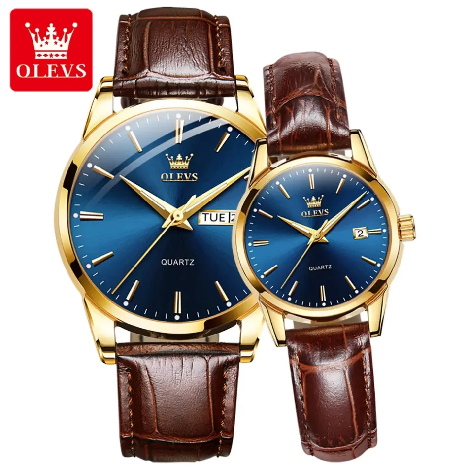 Olevs Couple Watch 6898 - Image 10