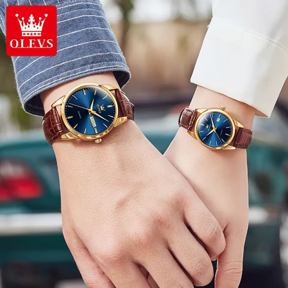 Olevs Couple Watch 6898 - Image 2