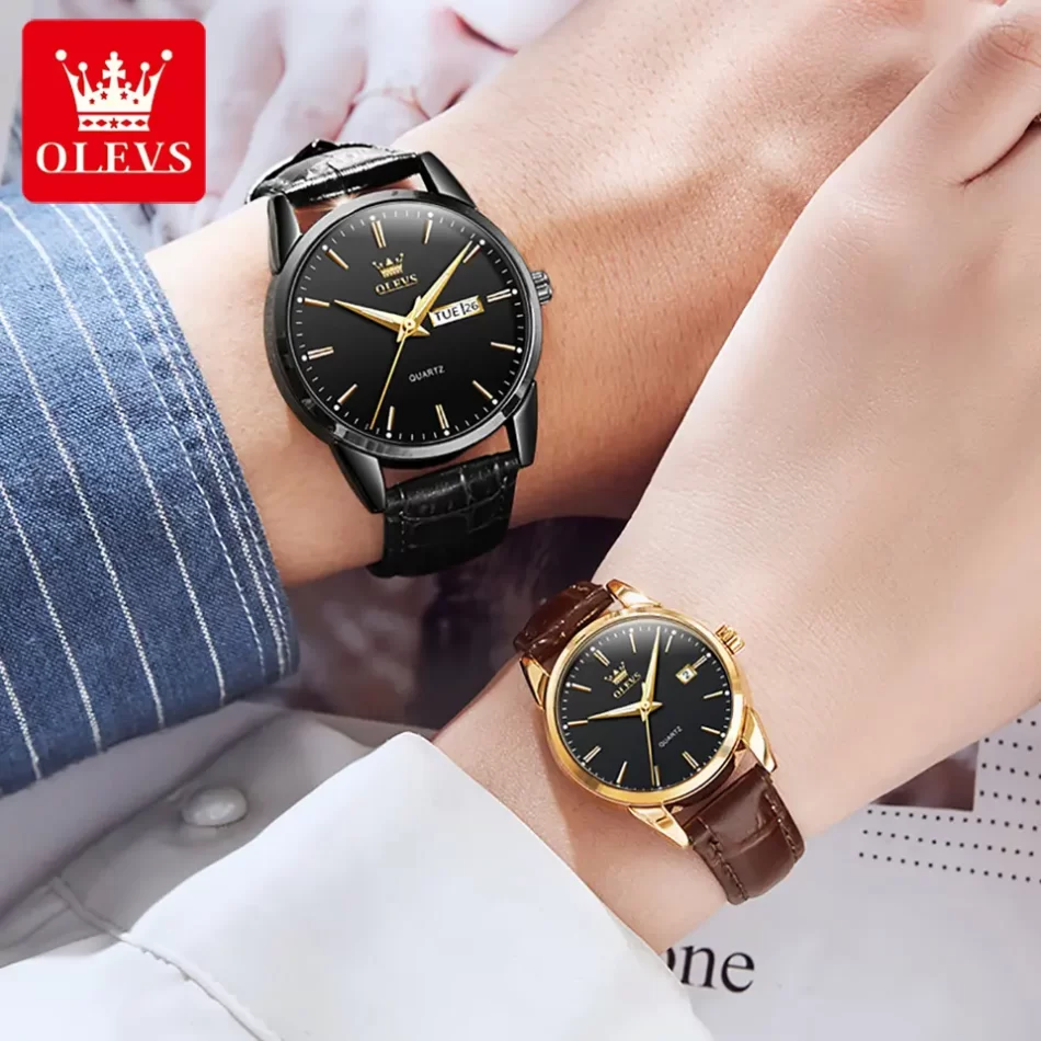 Olevs Couple Watch 6898 - Image 4