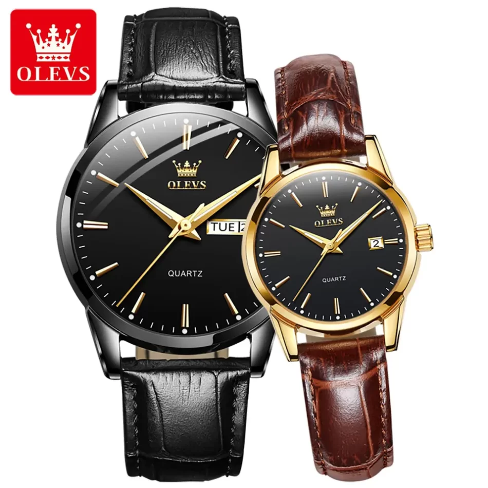 Olevs Couple Watch 6898 - Image 8