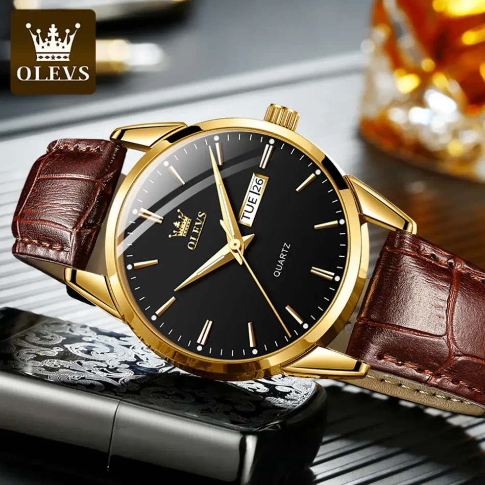 Olevs Men's Watch 6898L - Image 3