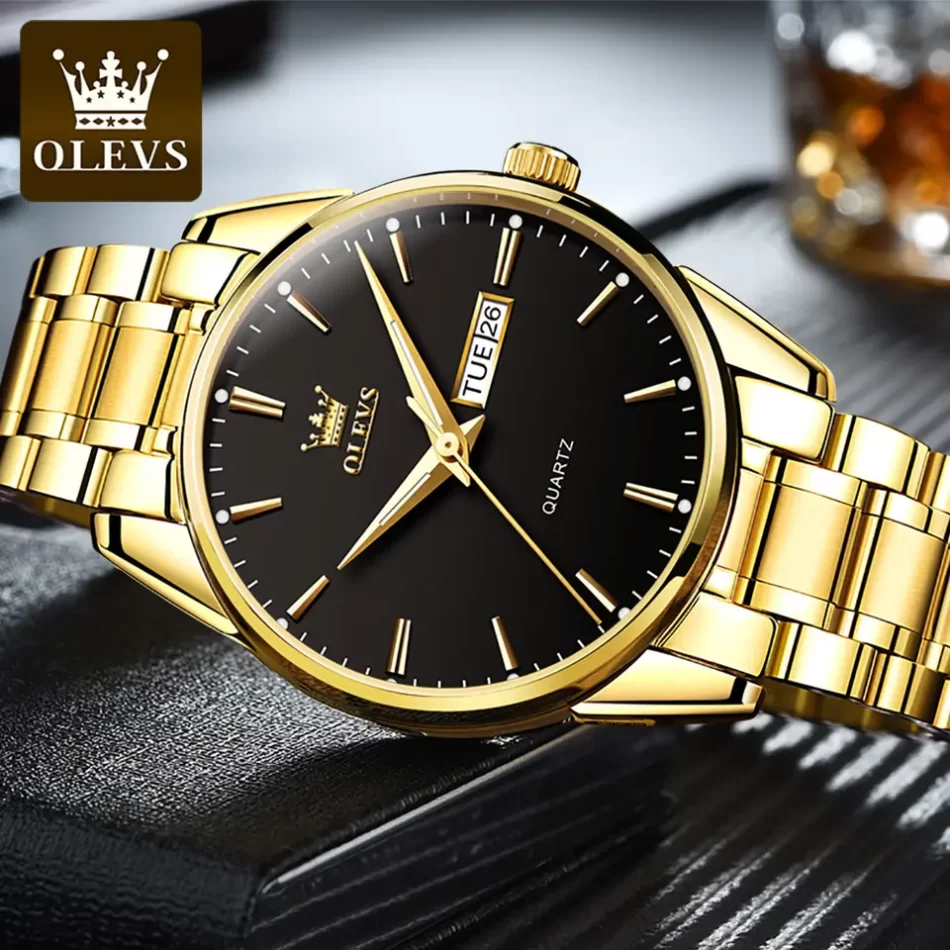 Olevs Men's Watch 6898 - Image 3