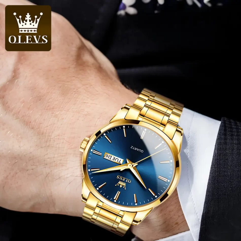 Olevs Men's Watch 6898 - Image 5