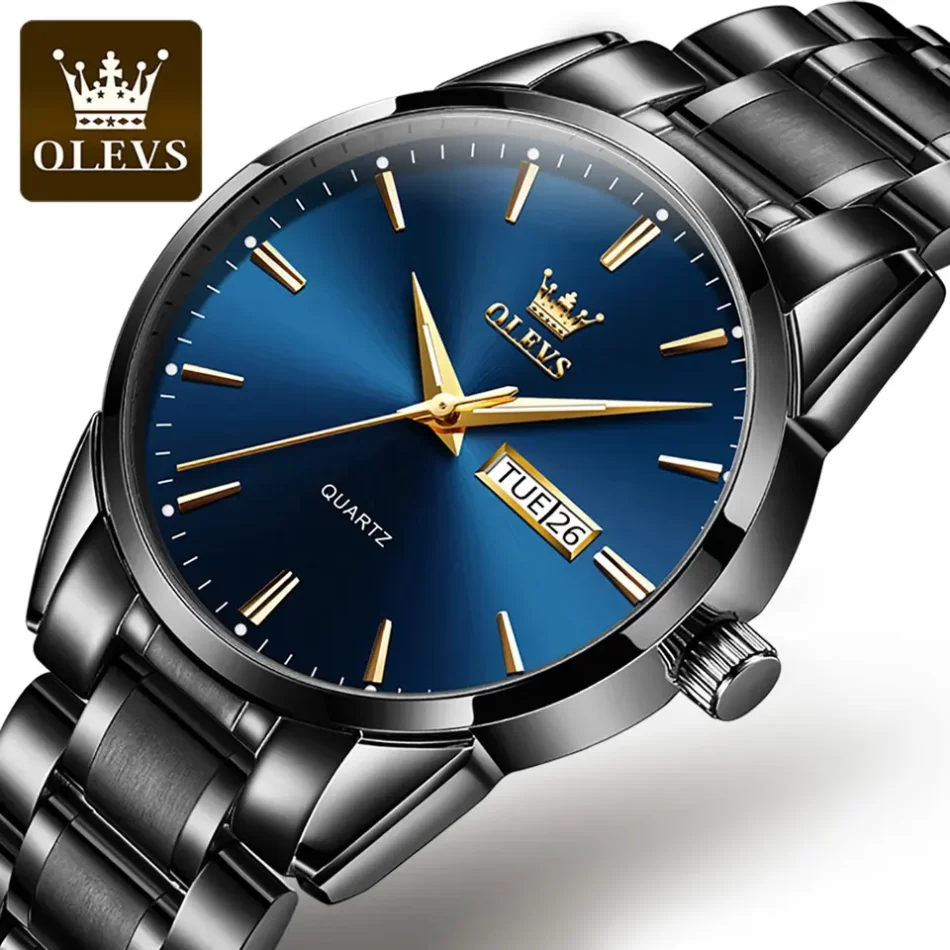 Olevs Men's Watch 6898 - Image 8