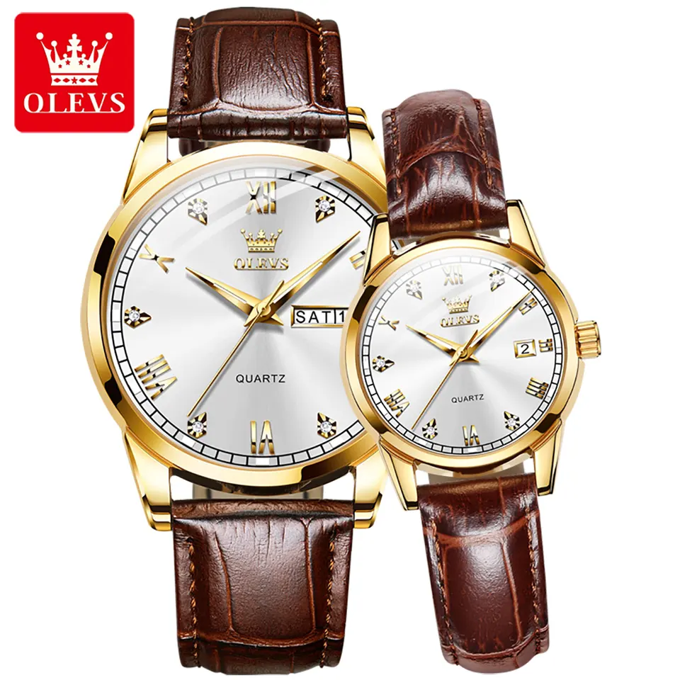 Olevs Couple Watch 6986