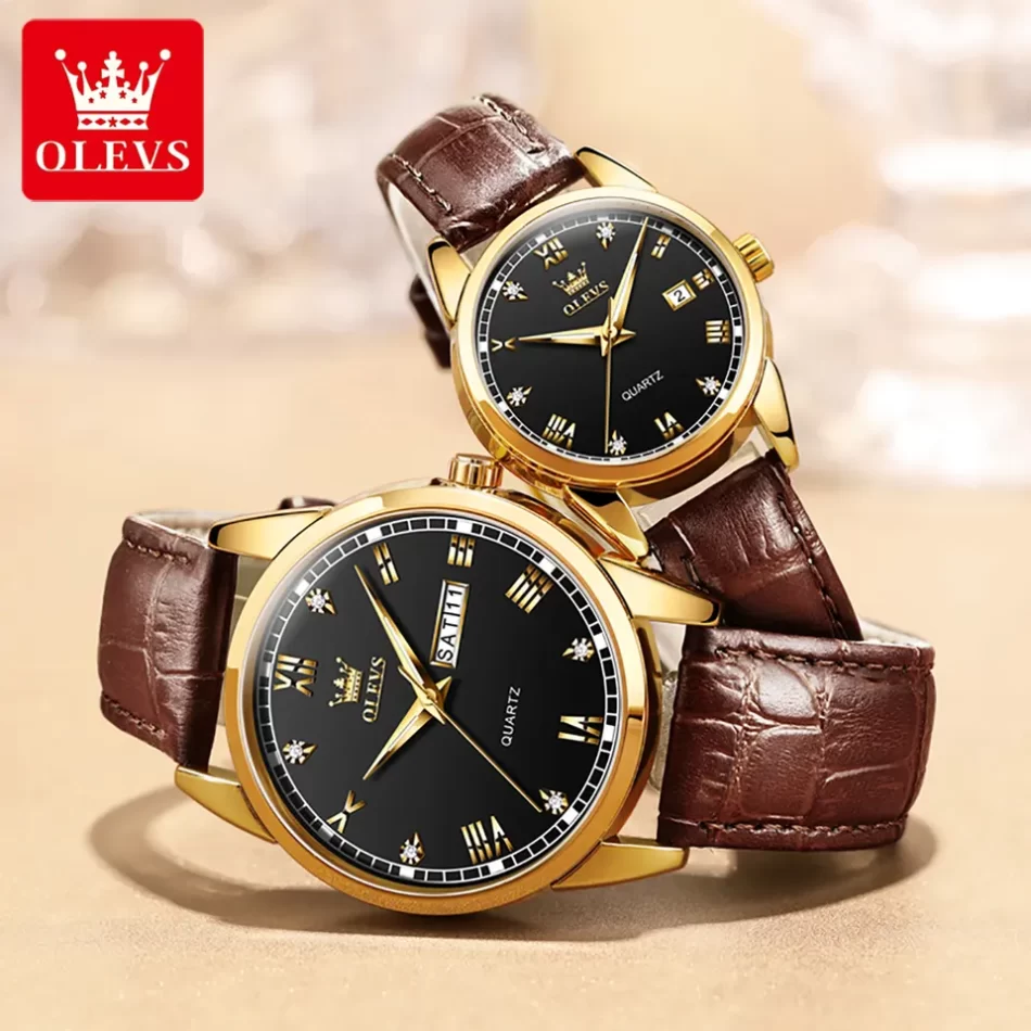 Olevs Couple Watch 6986 - Image 2