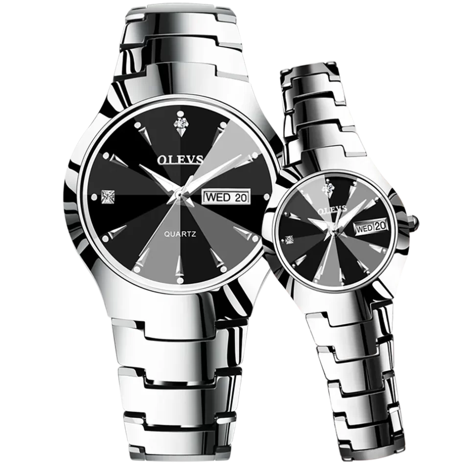 Olevs Couple Watch 8697 - Image 7