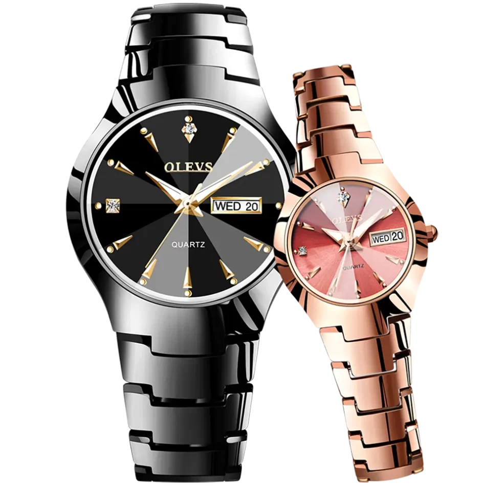 Olevs Couple Watch 8697 - Image 8