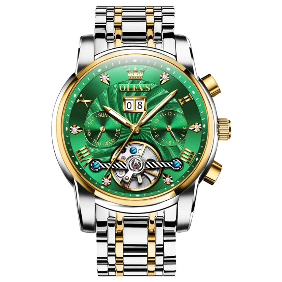 Olevs Men's Watch 9910 - Image 9