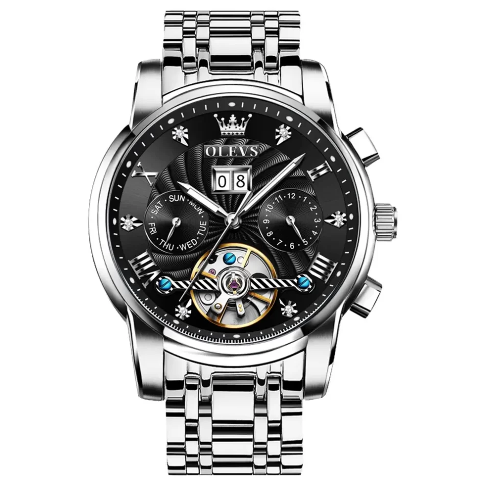 Olevs Men's Watch 9910 - Image 7