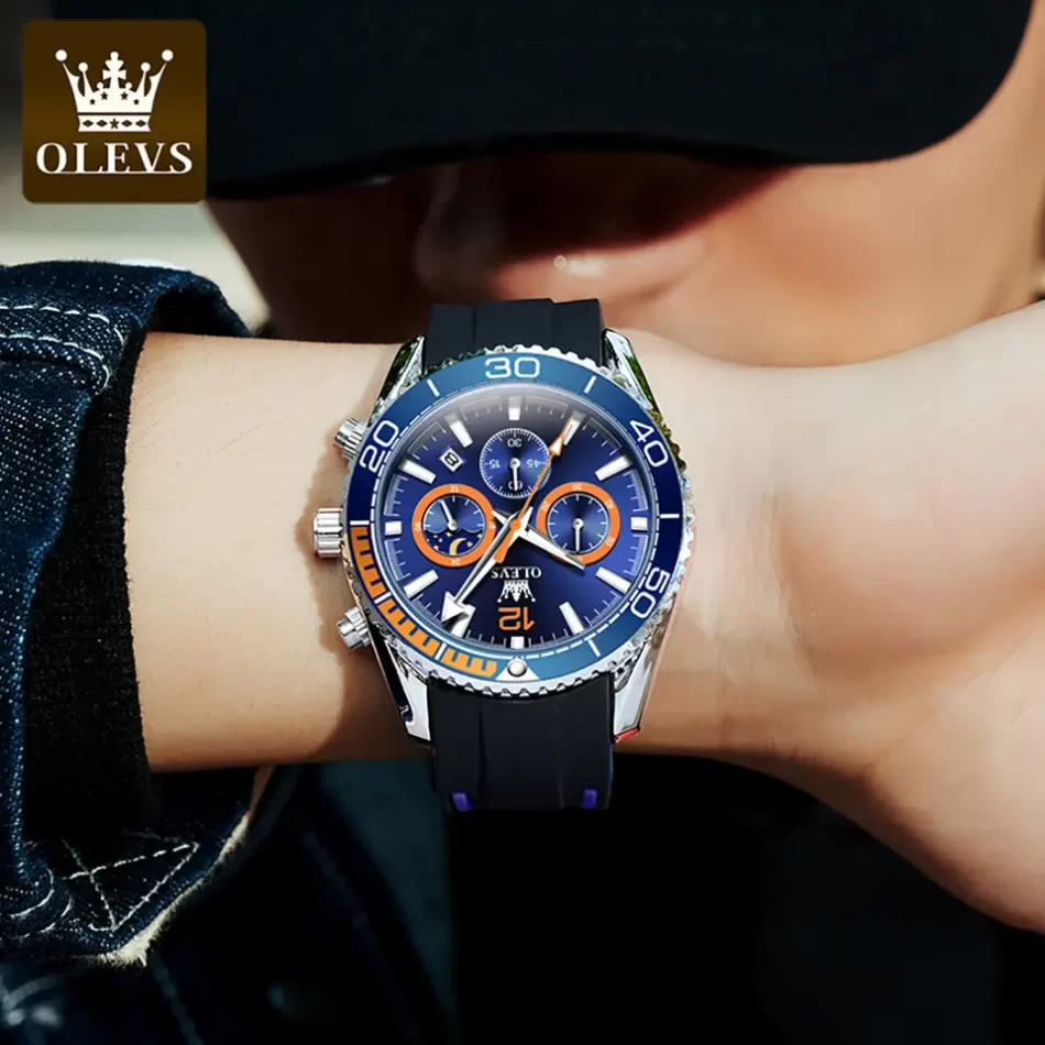 Olevs Men's Watch 9916 - Image 3