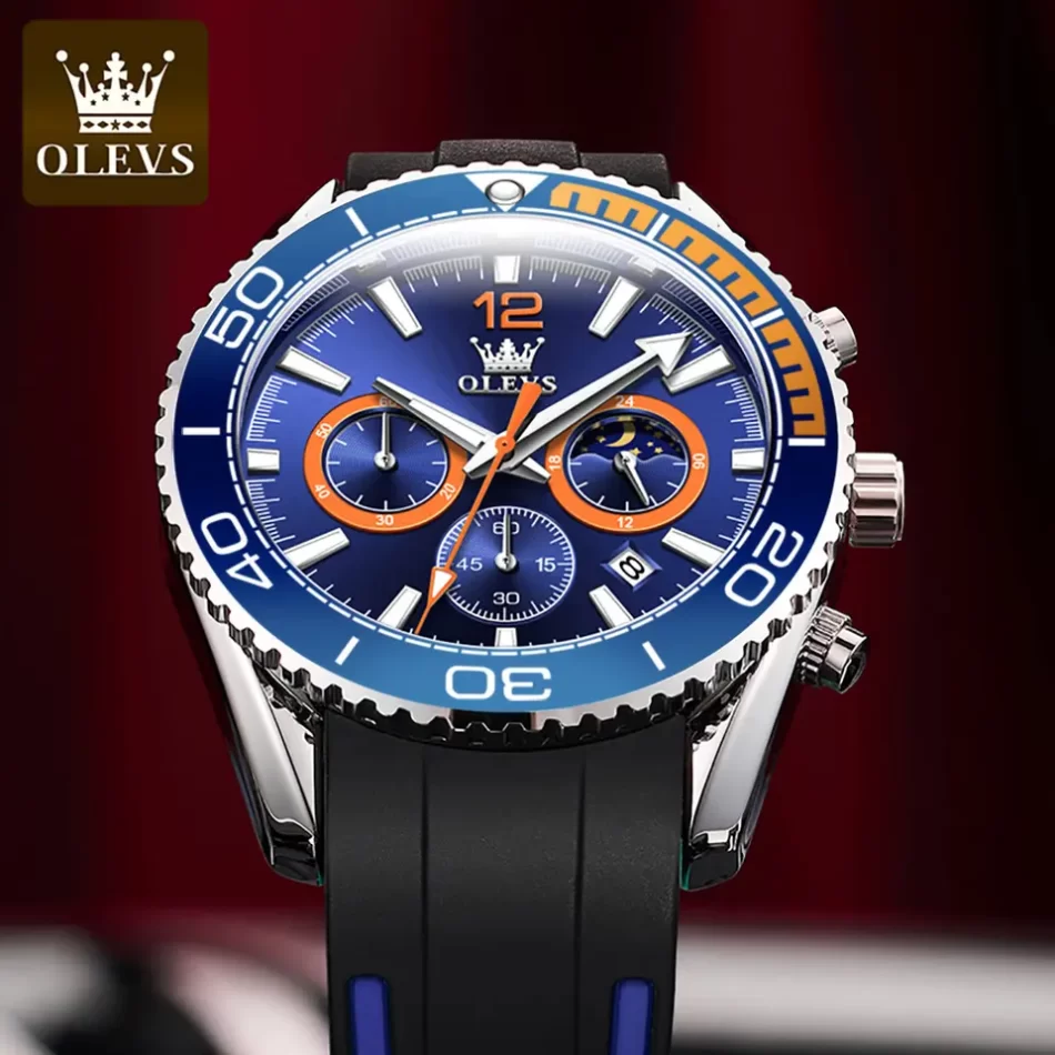 Olevs Men's Watch 9916 - Image 4