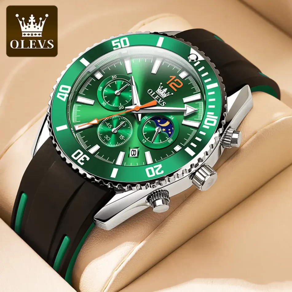 Olevs Men's Watch 9916 - Image 5