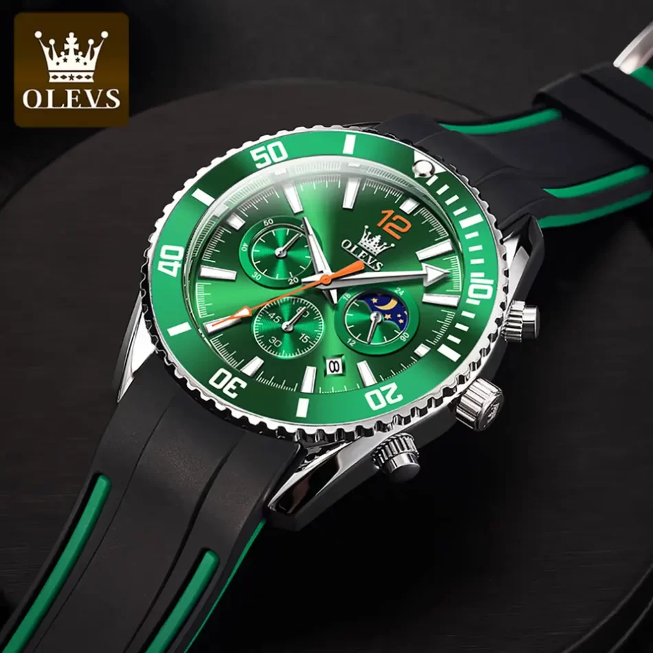 Olevs Men's Watch 9916 - Image 6