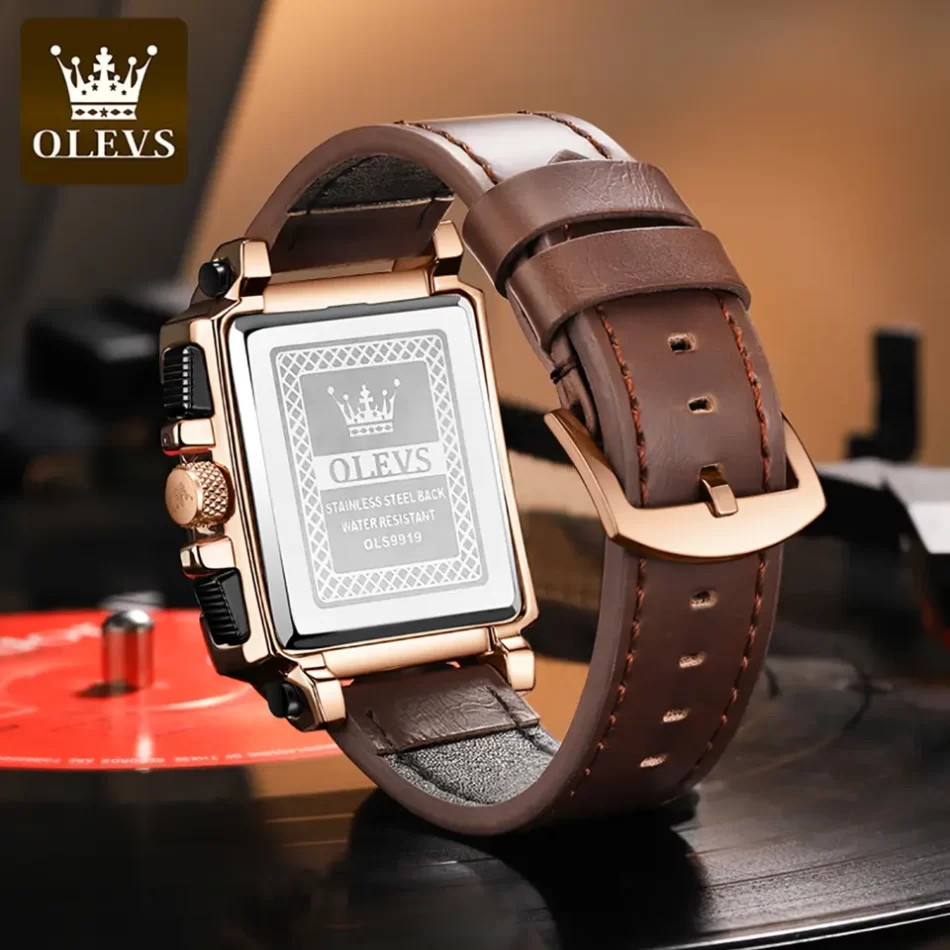 Olevs Men's Watch 9919 - Image 4