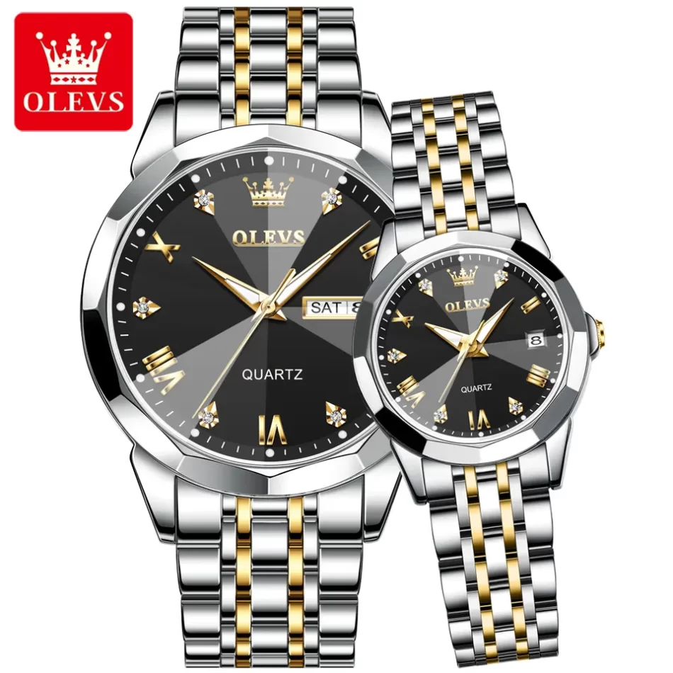 Olevs Couple Watch 9931 - Image 10