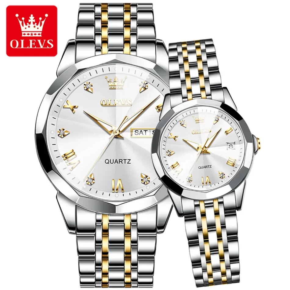 Olevs Couple Watch 9931 - Image 9