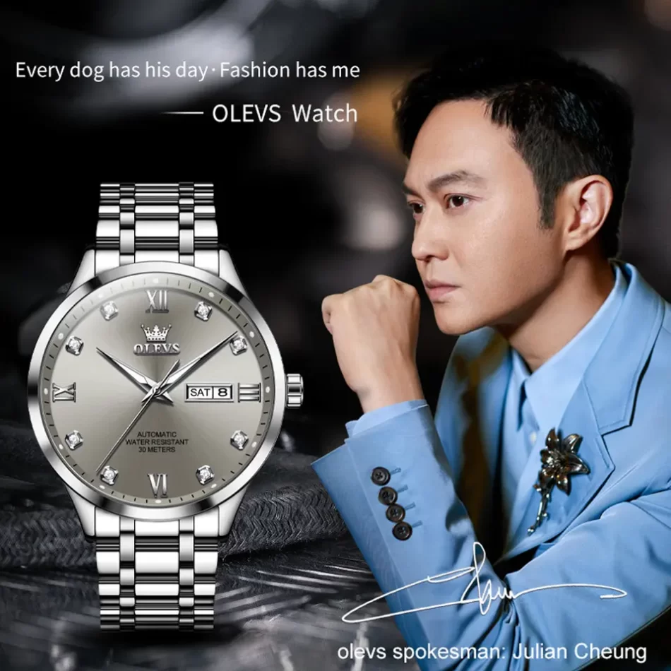 Olevs Men's Watch 9946 - Image 6