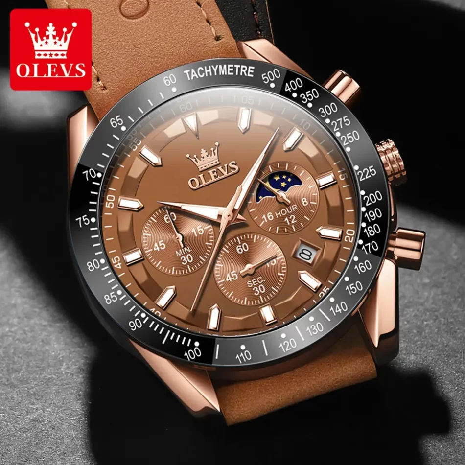 Olevs Men's Watch 9957 - Image 3