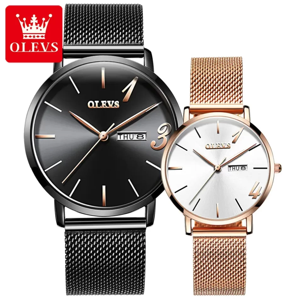 Olevs Couple Watch 2863 - Image 4