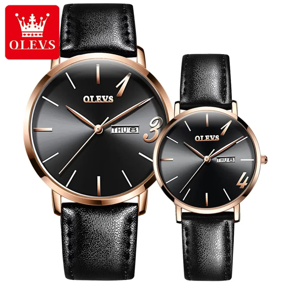 Olevs Couple Watch 2863 - Image 7