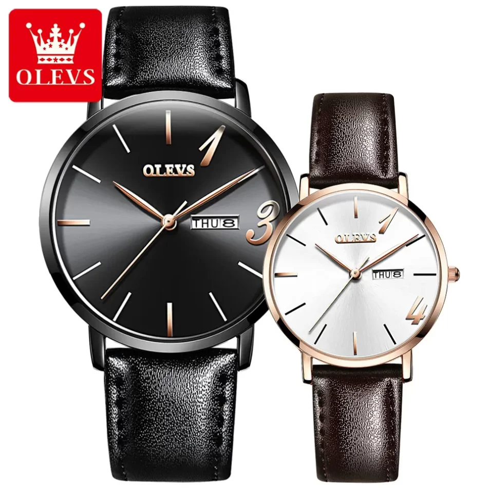 Olevs Couple Watch 2863 - Image 8