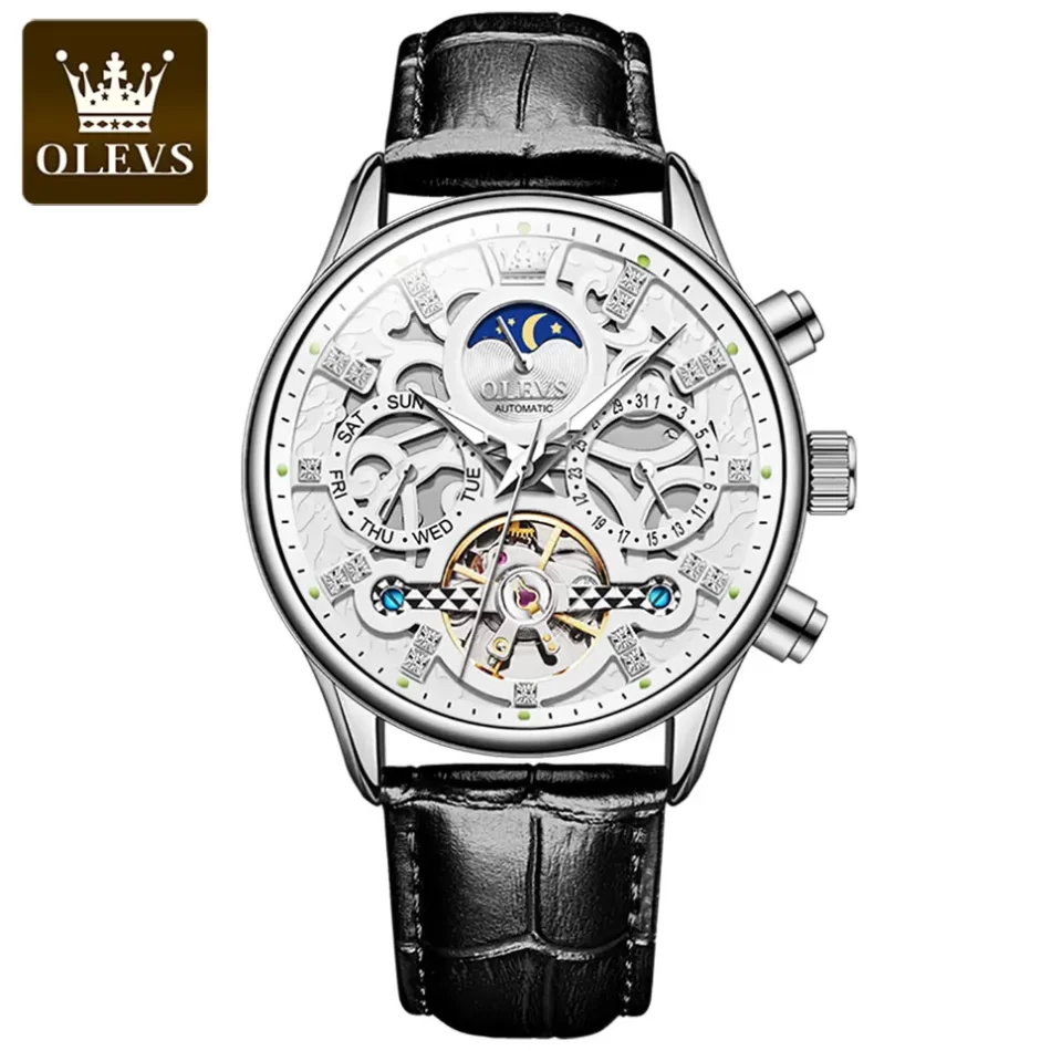 Olevs Men's Watch 6658 - Image 7