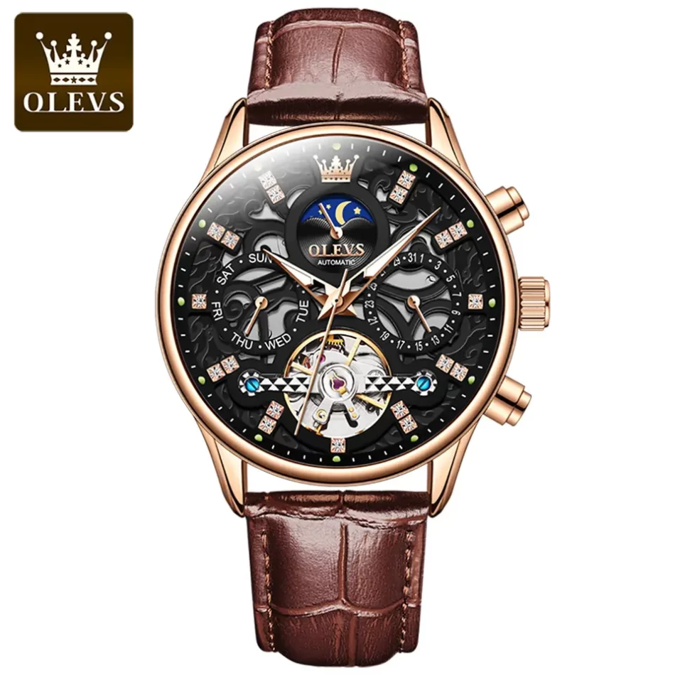 Olevs Men's Watch 6658 - Image 8