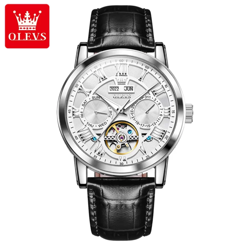 Olevs Men's Watch 6668 - Image 9