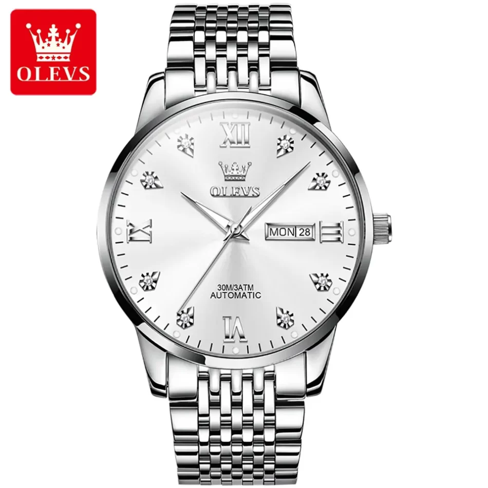 Olevs Men's Watch 6673 - Image 7