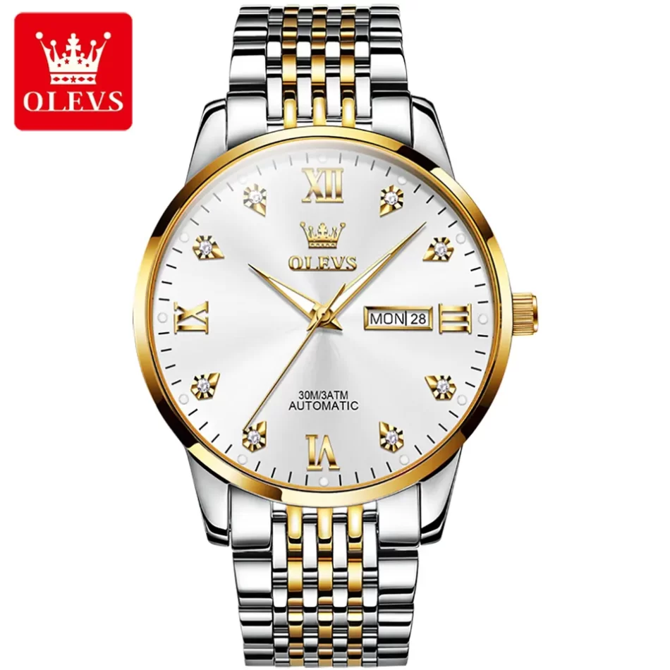 Olevs Men's Watch 6673 - Image 8