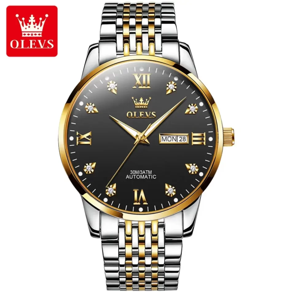 Olevs Men's Watch 6673 - Image 9