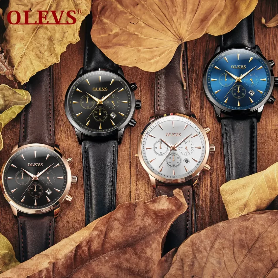 Olevs Men's Watch 2860 - Image 7