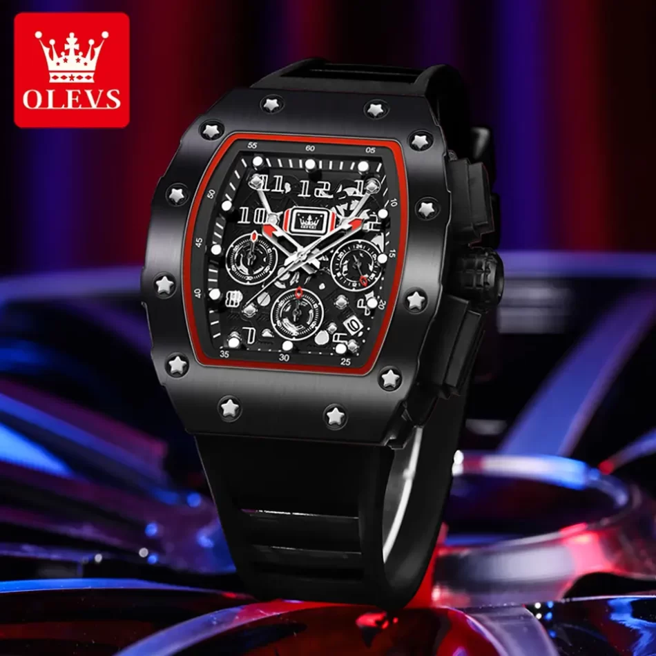 Olevs Men's Watch 3608 - Image 7