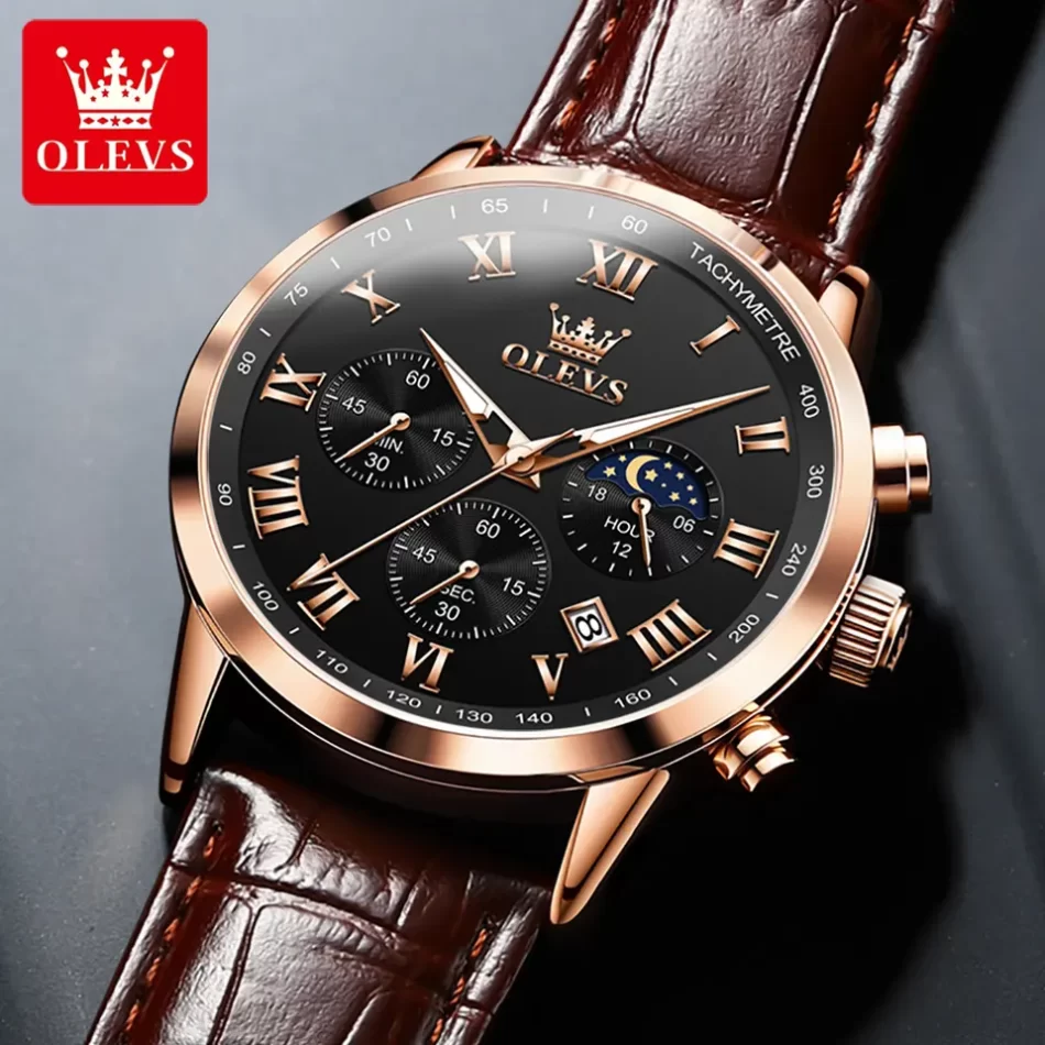 Olevs Men's Watch 5529 - Image 3