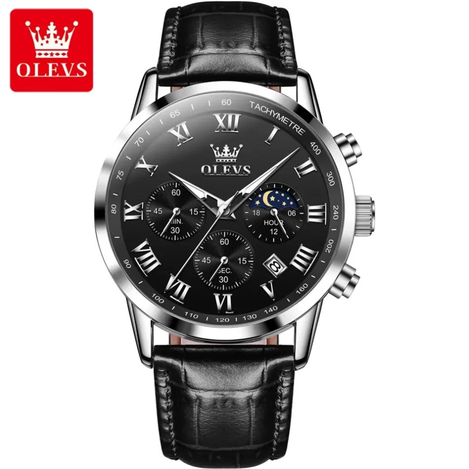 Olevs Men's Watch 5529 - Image 7