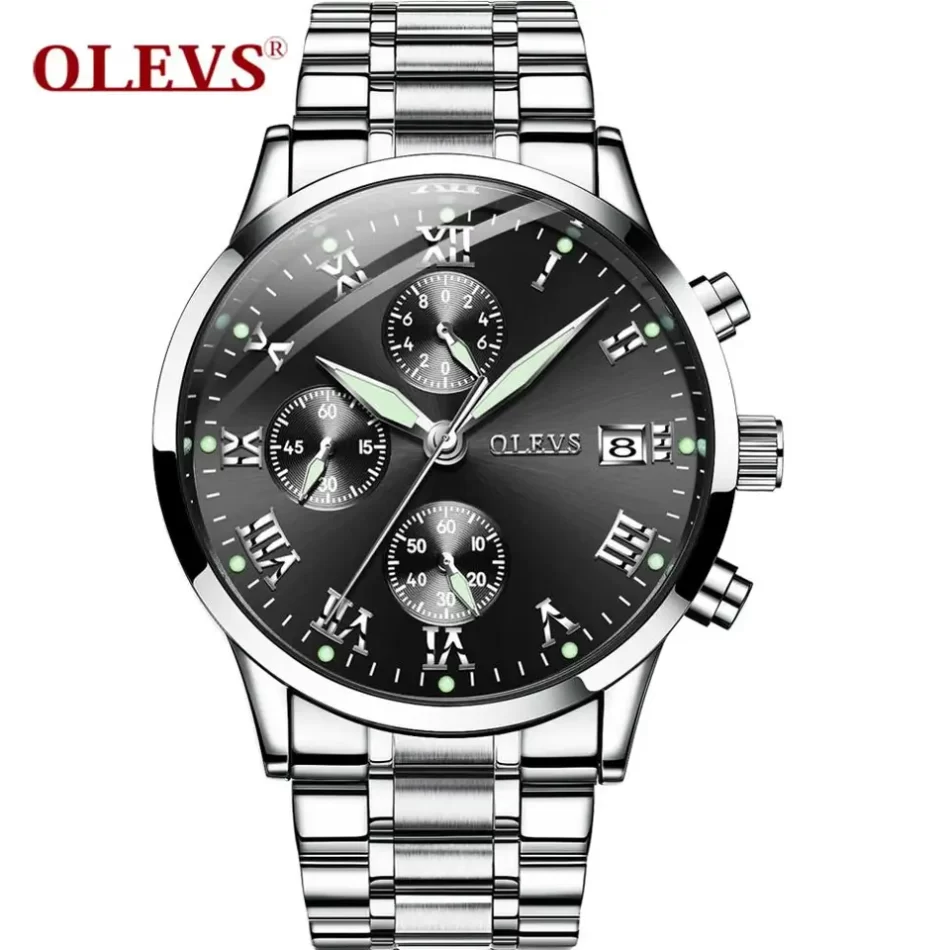 Olevs Men's Watch 5569 - Image 9