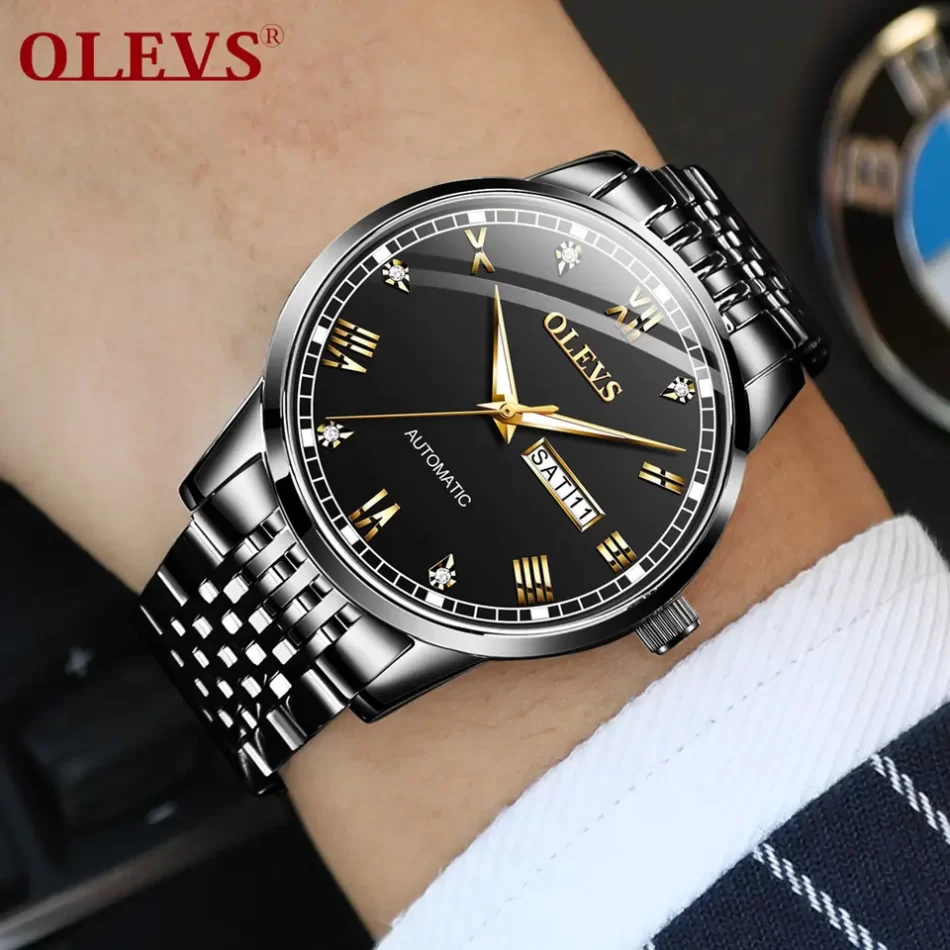 Olevs Men's Watch 6602 - Image 13