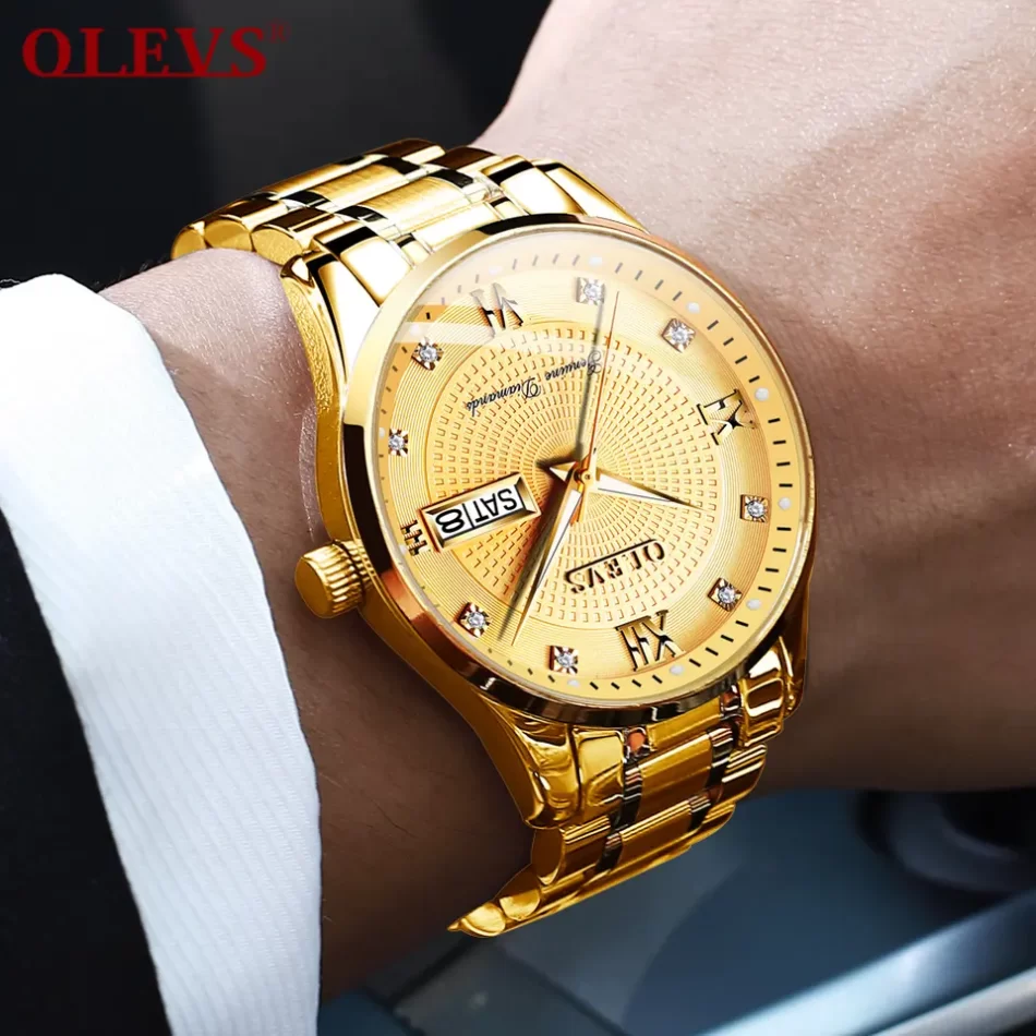 Olevs Men's Watch 6603 - Image 9